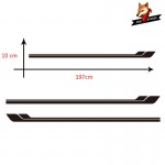 Customized Car Door Decals Graphics Vinyl Auto Side Stripes Sticker For Toyota Seat Ford Buick Buick Car Styling Universal